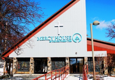 mercy house building sign